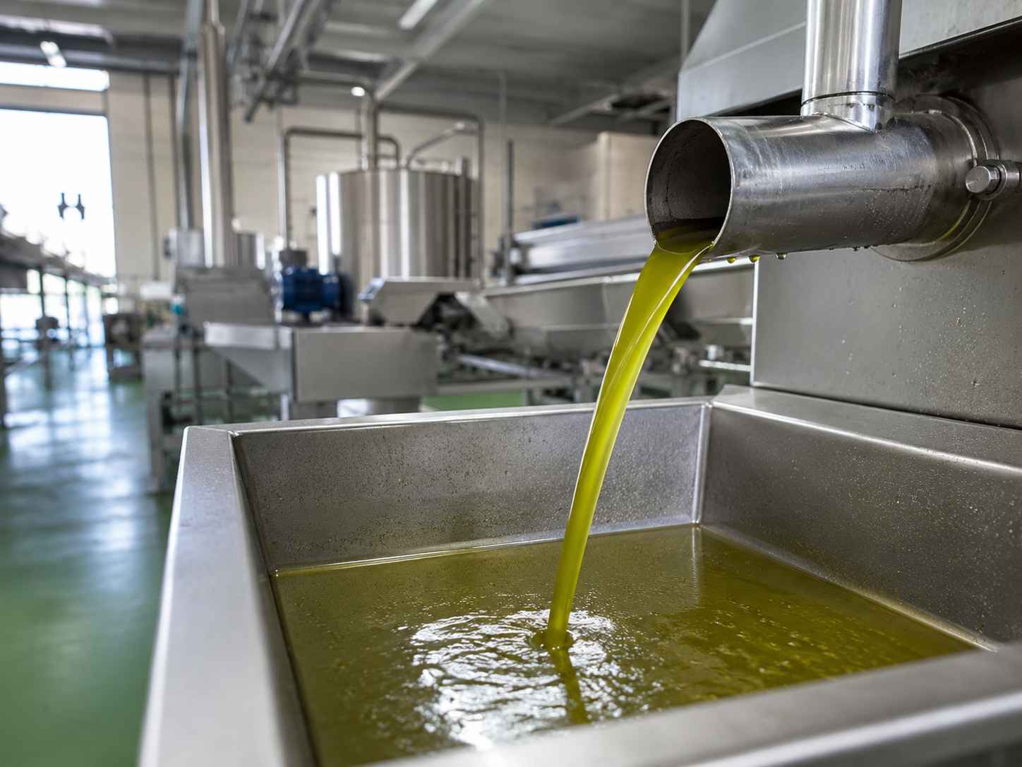 Extracción de aove en una almazara de la comarca.