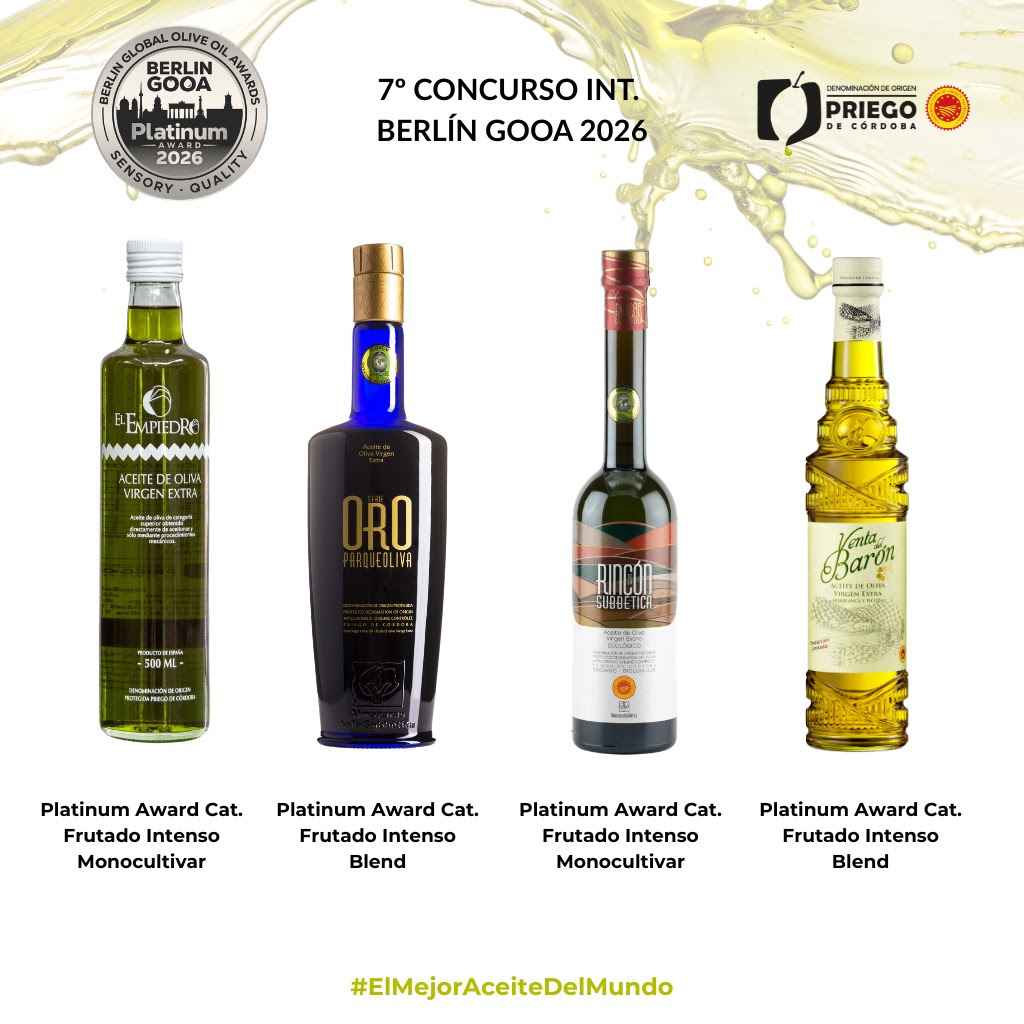 Marcas de la DOP Priego de Córdoba galardonadas en Berlín