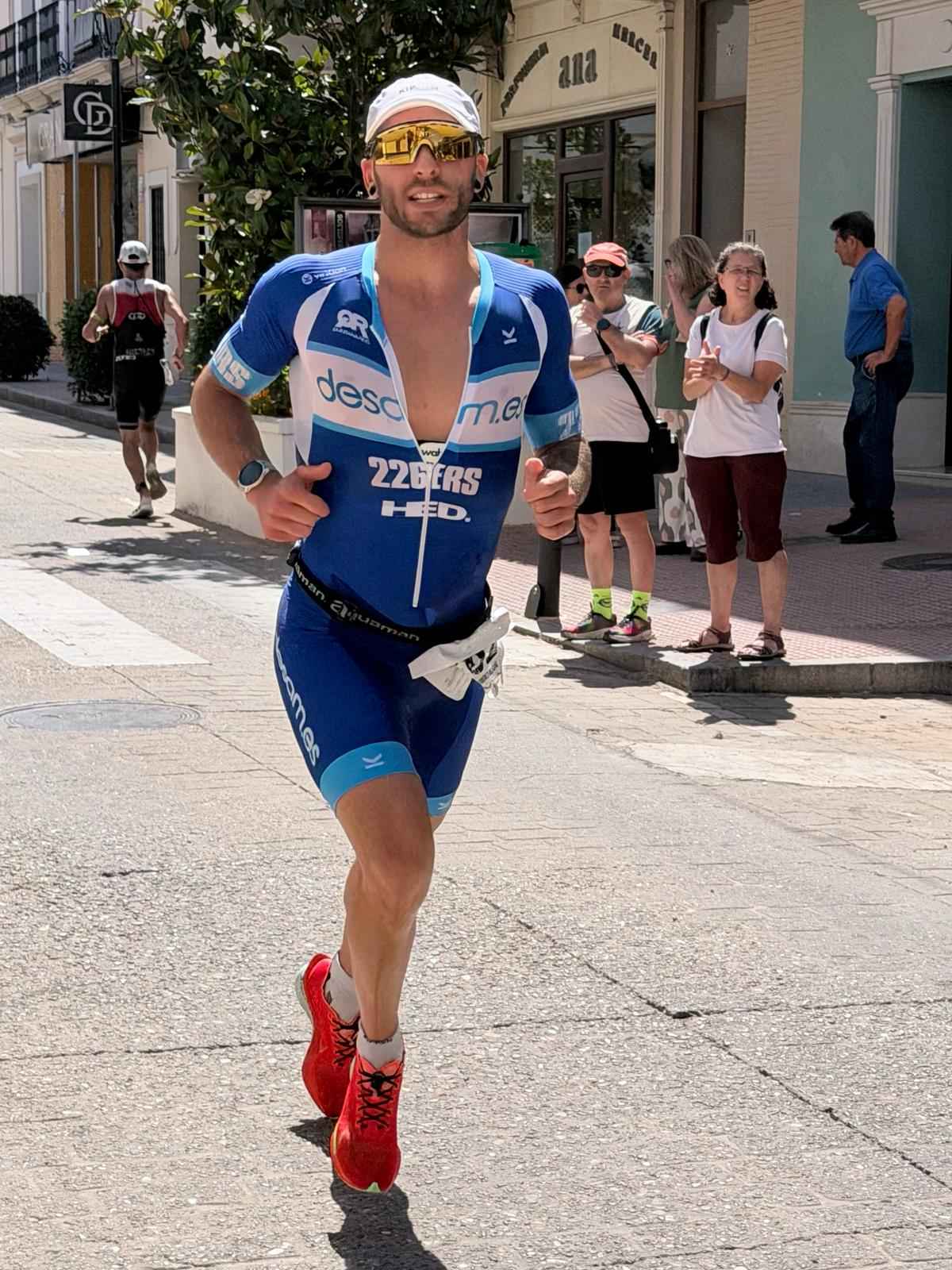 Chema Jiménez en la carrera a pie.