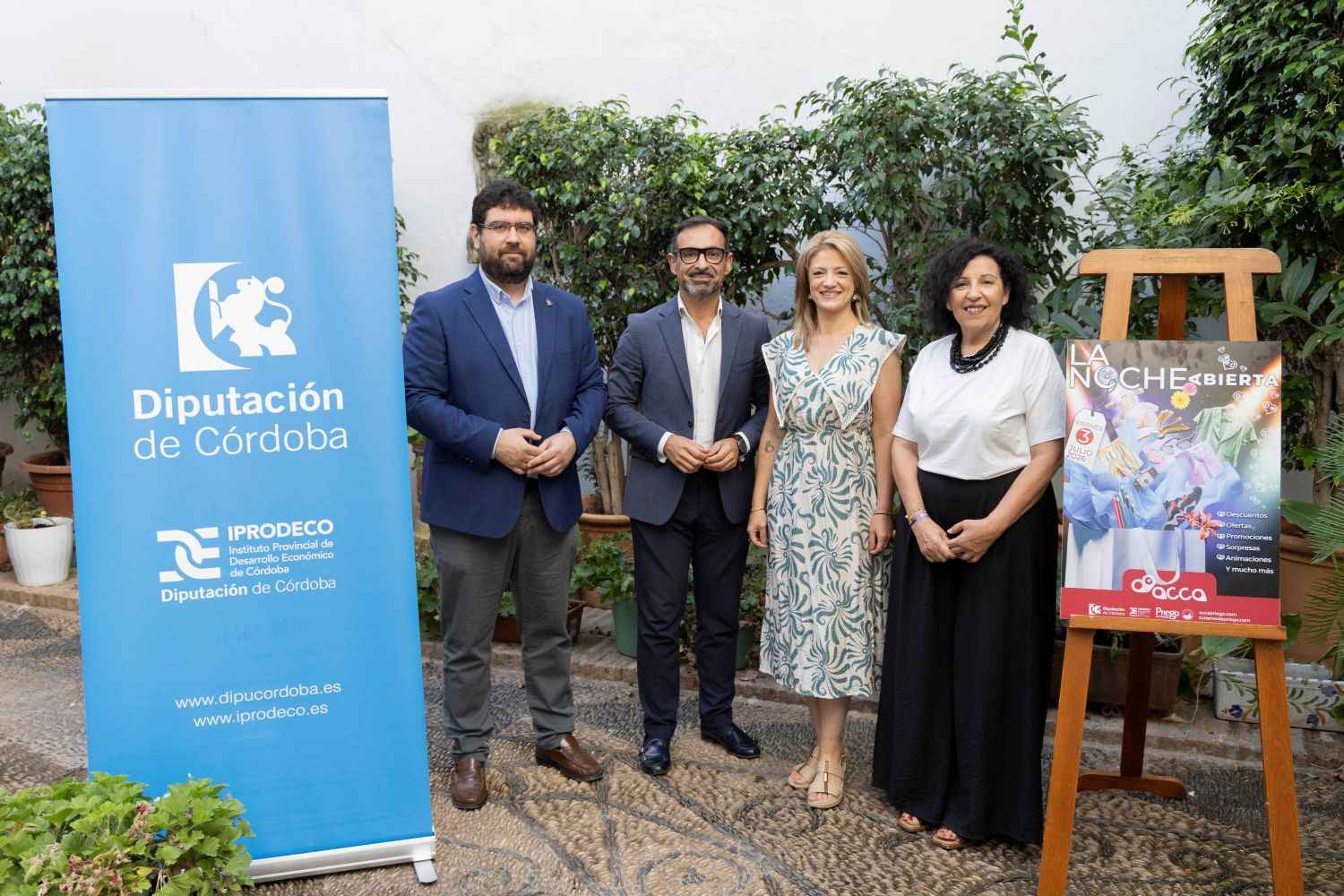 Presentación de La Noche Abierta en la Diputación de Córdoba.