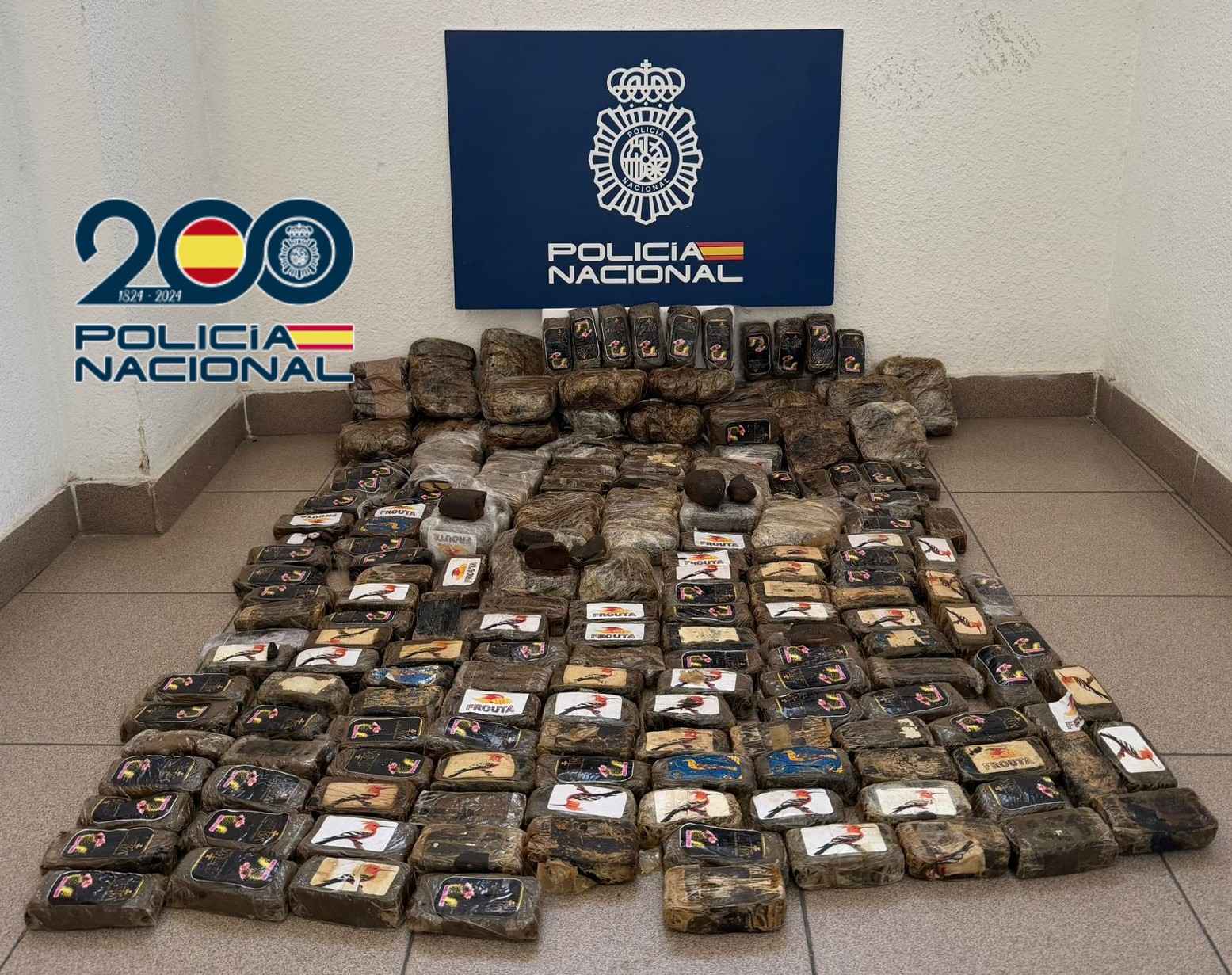 Imagen de la droga intervenida.