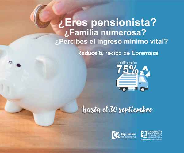 La Diputación abre el plazo para solicitar una reducción del 75% en la tarifa de basura