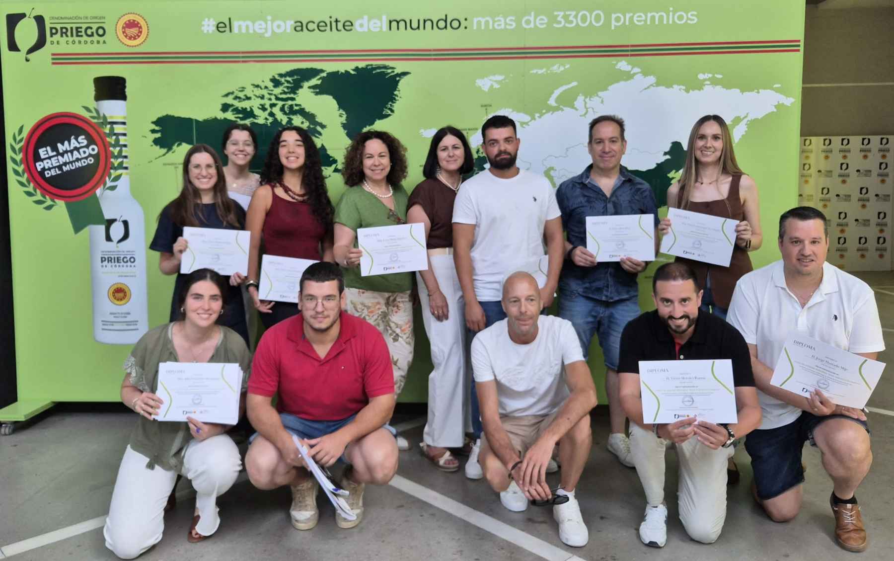 Participantes en el curso de análisis sensorial de aceites de oliva vírgenes.