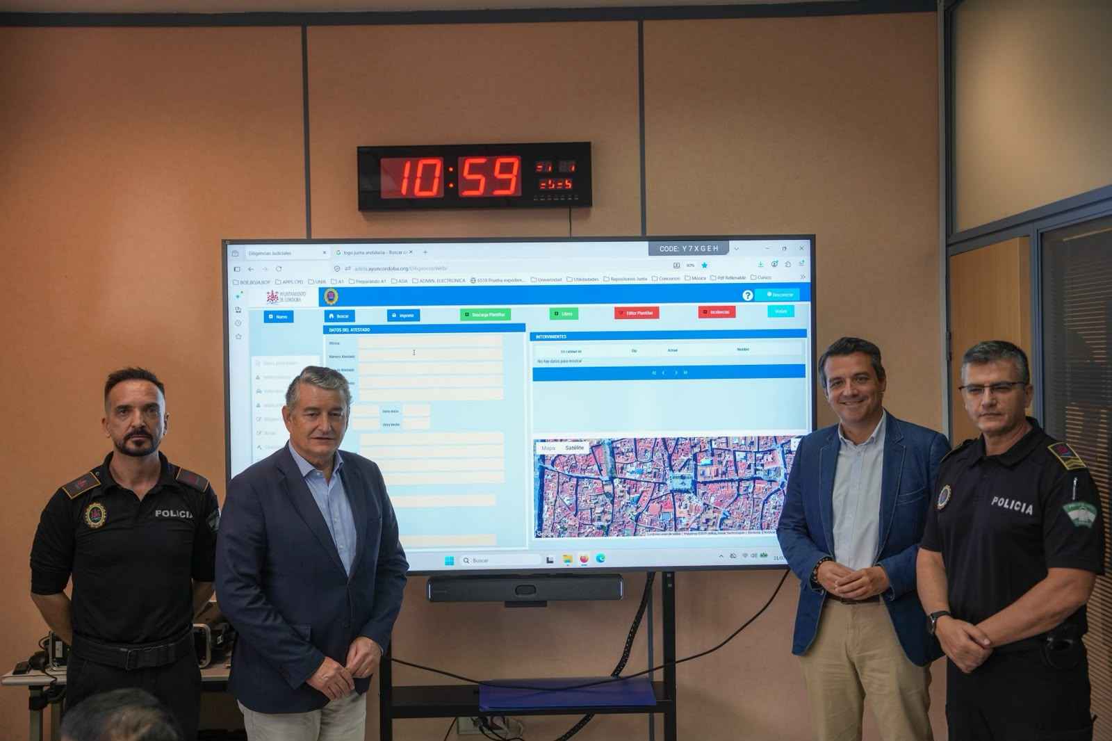 Presentación de la nueva aplicación policial.