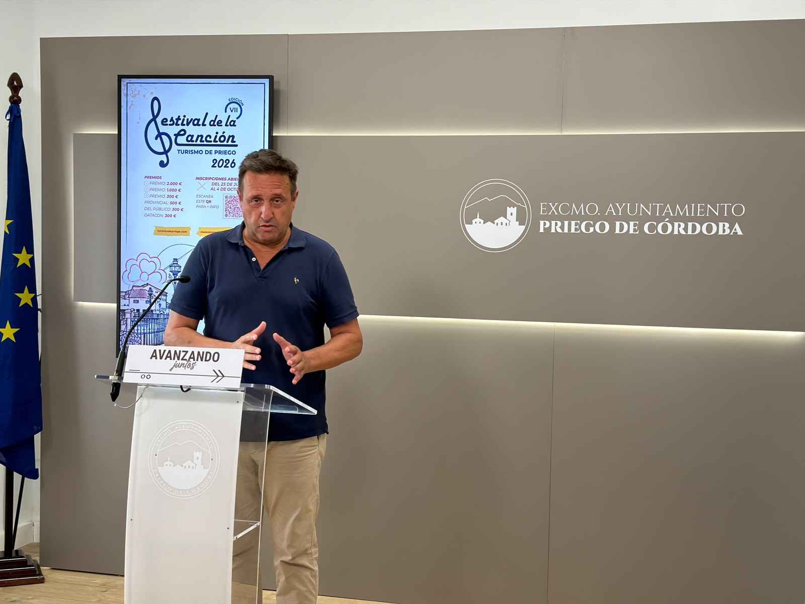 Javier Ibáñez durante la presentación del festival.