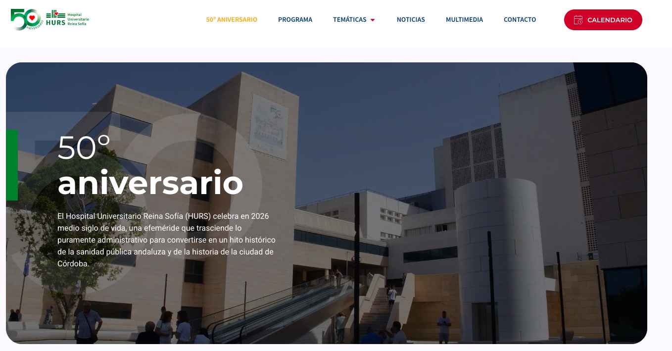Portada de la nueva web.