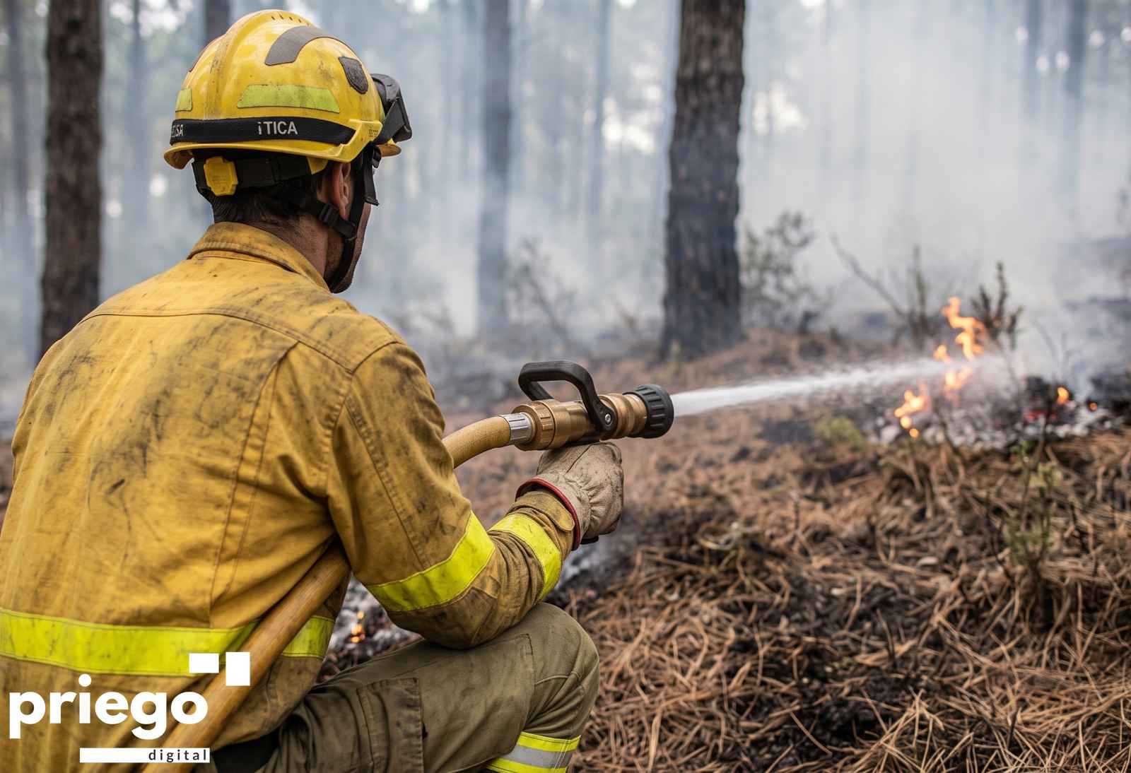 El sindicato reclama más inversión en prevención frente a los incendios forestales.
