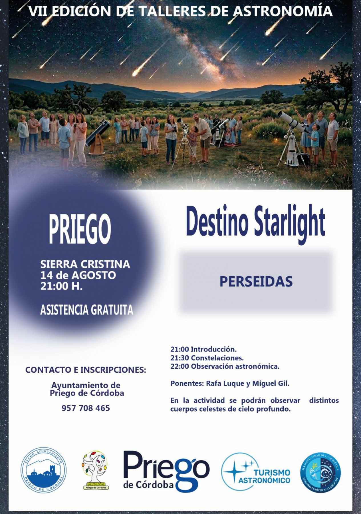 Cartel de la actividad.