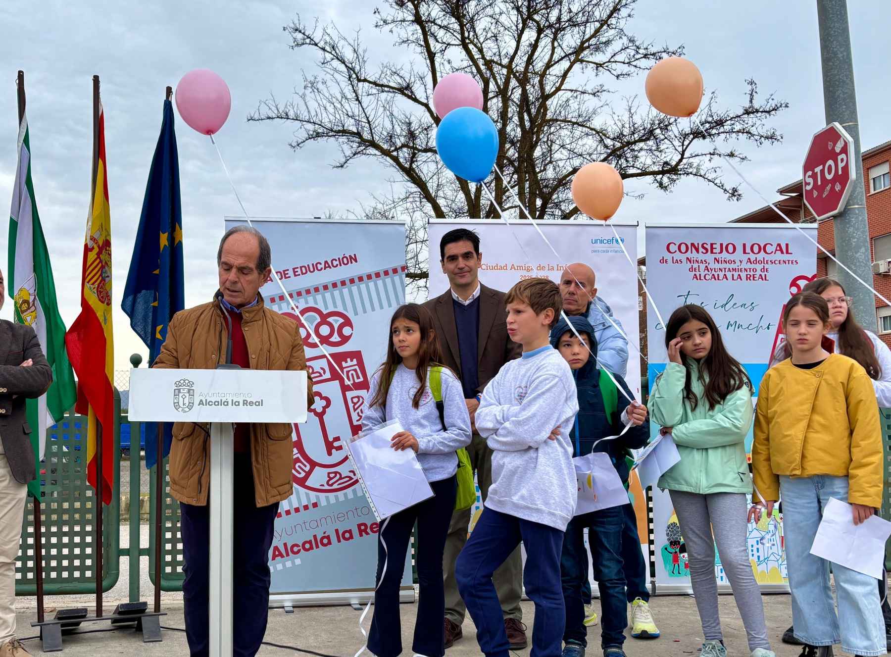 Sánchez López en un acto en Alcalá la Real.