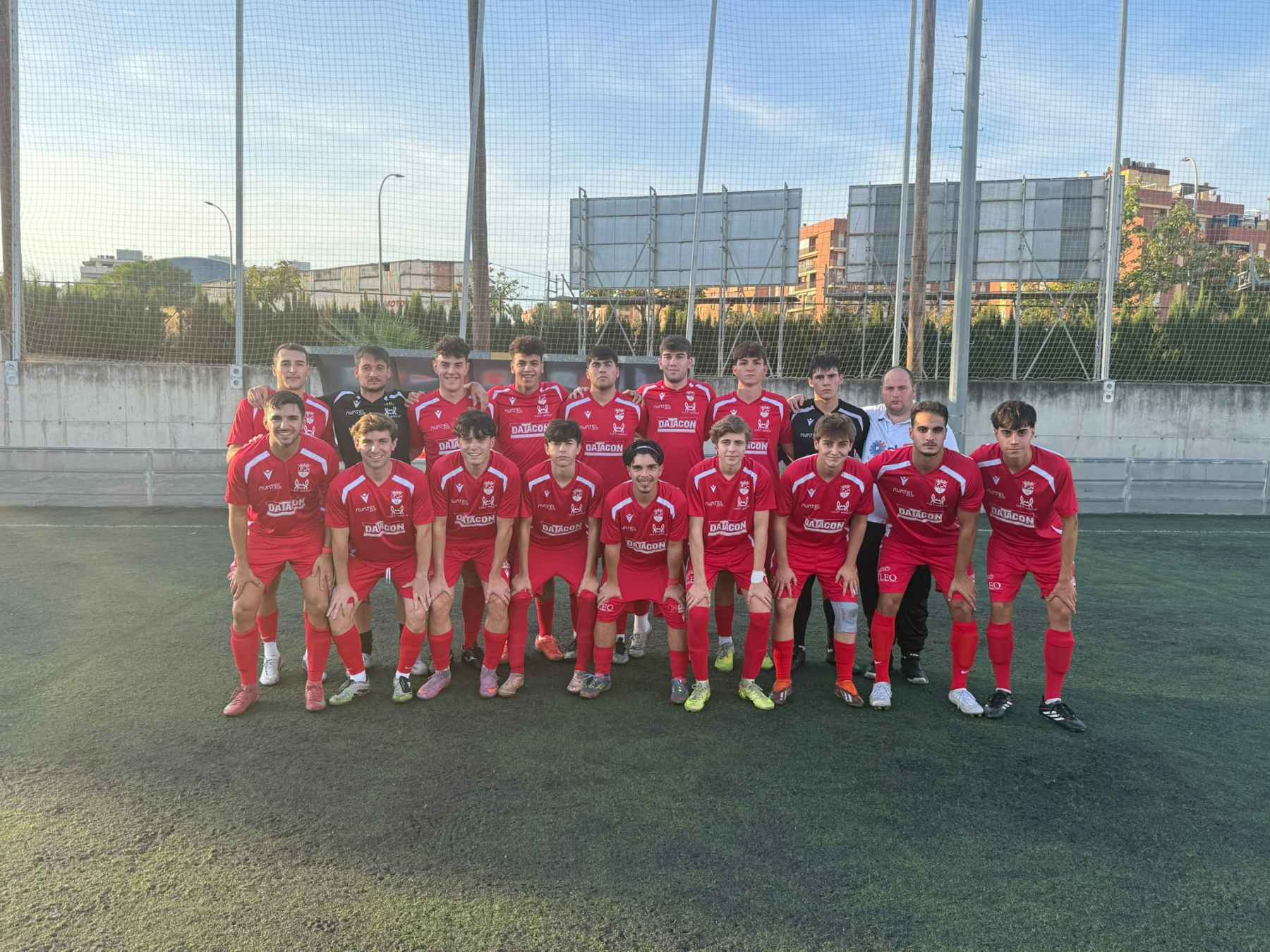 Formación del Priego C.F. en el partido ante el Parque Cruz Conde.