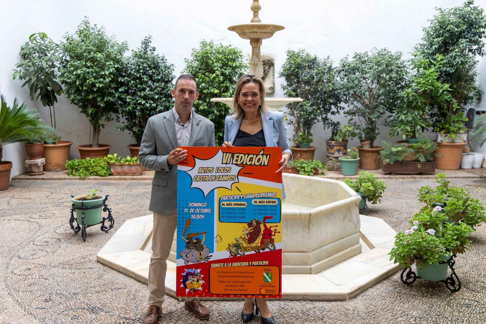 Presentación de la VI Exhibición de Autos Locos de Castil de Campos.