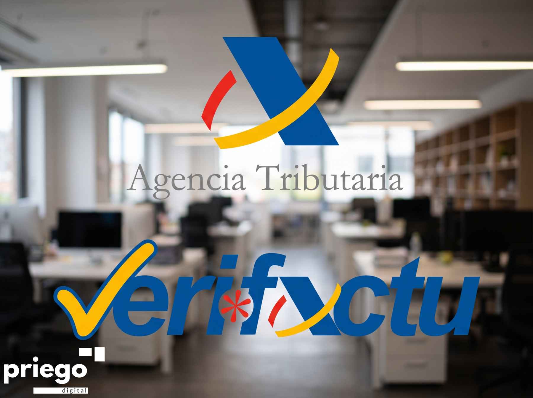 Logotipos de la Agencia Tributaria y de Verifactu.