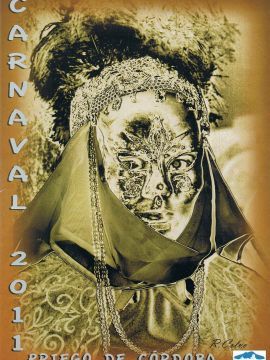 Cartel anunciador del Carnaval 2011 de Priego de Córdoba. (Foto: Rafael Calvo Soldado)