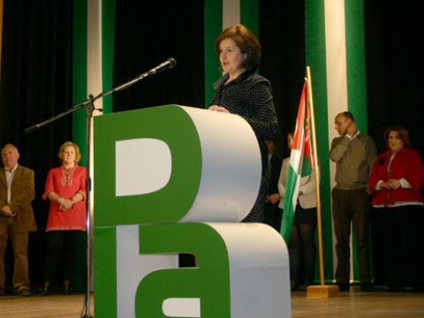 Ana Rogel, una de las "caras nuevas" que presenta la candidatura andalucista. (Foto: R. Cobo)