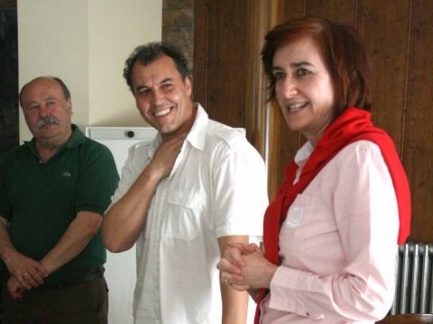 Rafael Vergel junto a Mª del Mar Domene, presidenta del Área de Cultura. (Foto: Antonio J. Sobrados)