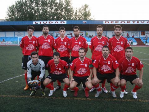 Once inicial del Priego C.F. en el partido disputado anoche. (Foto: Antonio J. Sobrados)