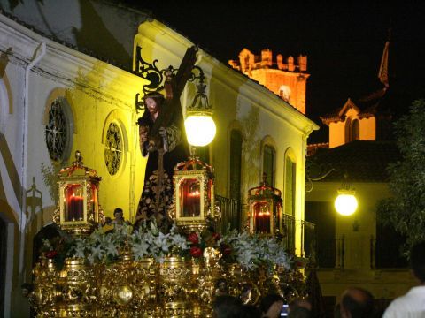 Jesús Nazareno en su inédito paso por el Paseo de Colombia. (Foto: Antonio J. Sobrados)