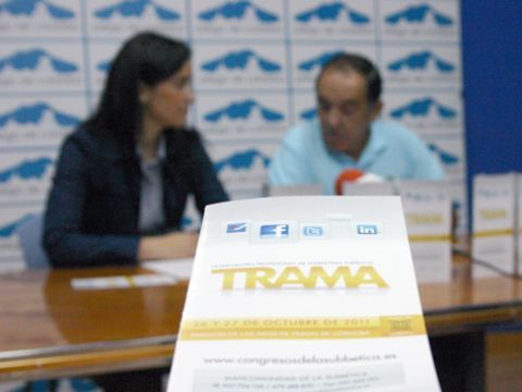 Un momento de la presentación de TRAMA, celebrada esta mañana en la Sala de Prensa del Consistorio prieguense. (Foto: R. Cobo)
