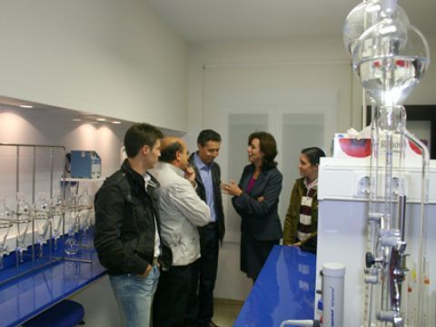 Vista de las dependencias del laboratorio en los prolegómenos de su inauguración. (Foto: R. Cobo)