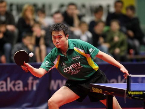Lin Ju, defendiendo la camiseta del S.A.G: Cestas galo. (Foto: Cedida)