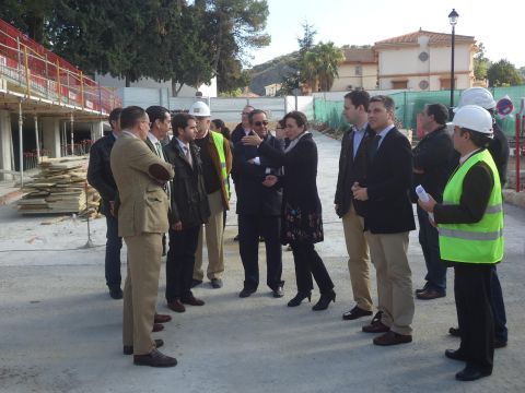 Visita a las obras de los aparcamientos. (Foto: J. Moreno)