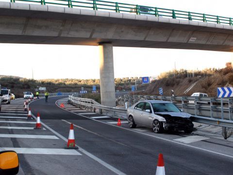 Lugar del siniestro bajo el puente. (Foto: Cedida)