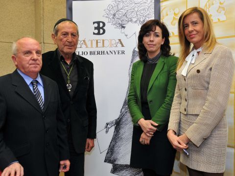 Delgado, Berhanyer, Ceballos y Alarcón durante el acto. (Foto: Cedida)