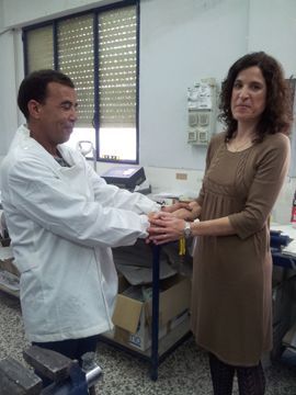 Pilar García y Sid Zine Abdelouahab Chej. (Foto: Cedida)