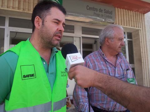 Gavilán y Molina atendiendo a los medios. (Foto: Antonio J. Sobrados)