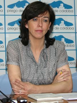 María Luisa Ceballos durante su comparecencia ante los medios. (Foto: R. Cobo)