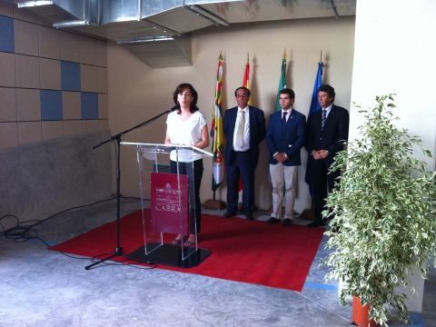 Intervención de Ceballos durante el acto inaugural. (Foto: Cedida)