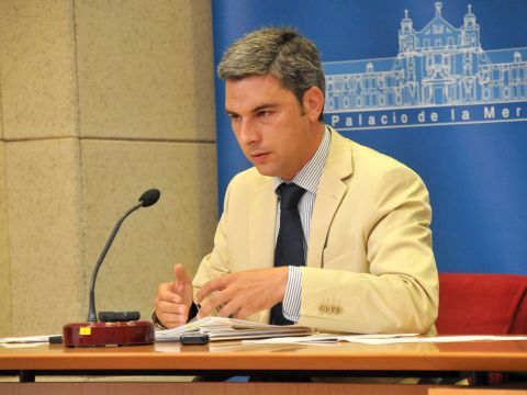 Andrés Lorite durante su comparecencia. (Foto: Cedida)