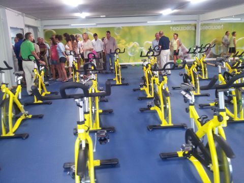 Vista de la sala de spinning. (Foto: Antonio J. Sobrados)