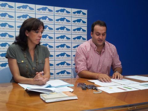 Ceballos y Valdivia durante la comparecencia. (Foto: Antonio J. Sobrados)