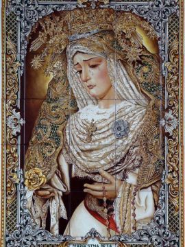Detalle del azulejo. (Foto: Manuel Molina)