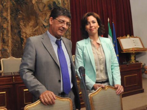 Diego Valderas y María Luisa Ceballos. (Foto: Cedida)