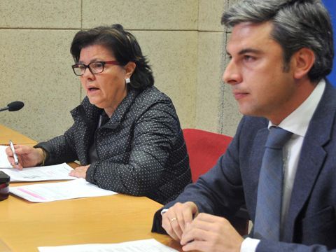 Sánchez y Lorite durante su comparecencia ante los medios. (Foto: Cedida)