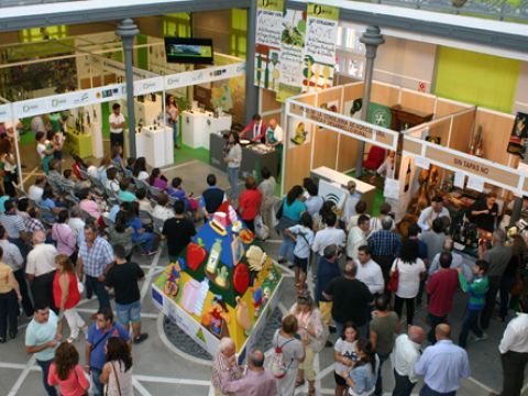 Aspecto que presentaba el Pabellón de las Artes, donde se ubicada Sabores de Priego. (Foto: R. Cobo)